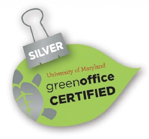 UMD Green Office Certified Silver Logo